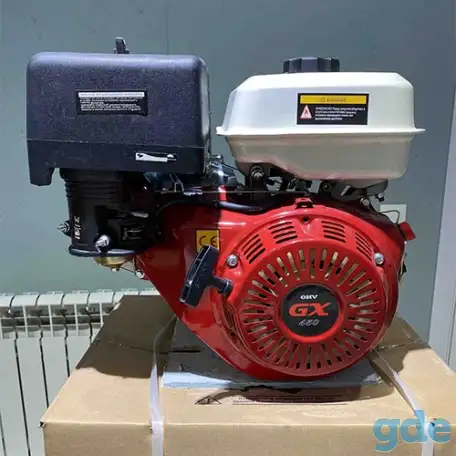 Продам новый двигатель GX450e 18лс, вал ф25, шпонка, фотография 1