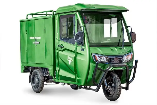 Грузовой электротрицикл rutrike карго кабина дуал 1500 60v1000w, фотография 1