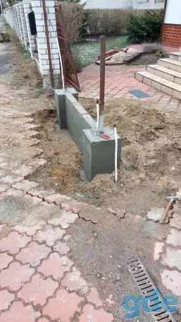 Фундамент под забор, фотография 7