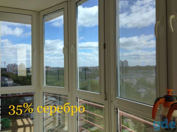 Плёнка для тонировки окон и балконов без демонтажа., фотография 3