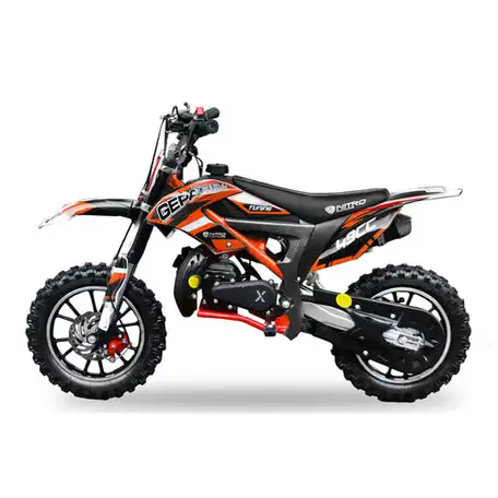 Кроссовый мотоцикл nitro 49cc dirtbike gepard deluxe tuning, фотография 3
