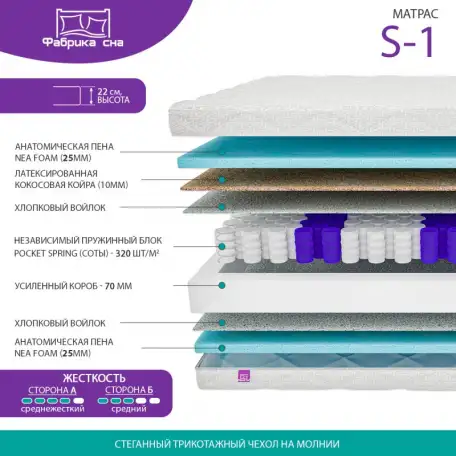 Матрас Фабрика Сна Sweet S-1, фотография 2