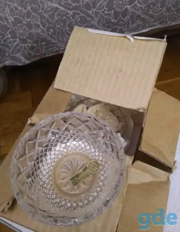 Хрусталь Салатница 15р - 1 шт 50р - 4 шт Торг, фотография 1