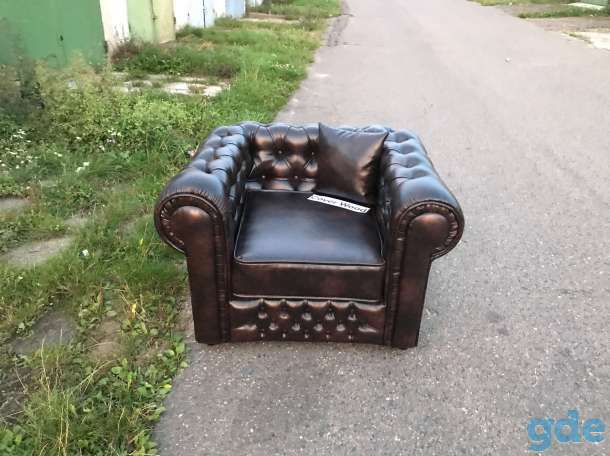Кресло в каретной стяжке Chesterfield - новое!, фотография 2