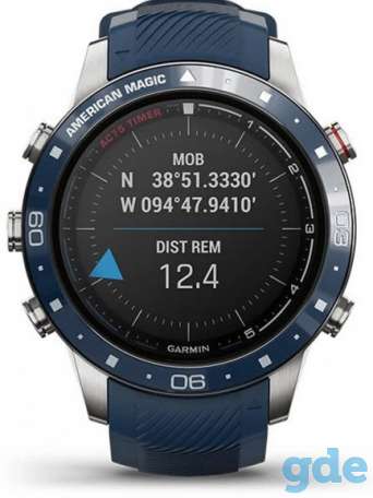 Garmin MARQ Captain: American Magic Edition Blue Rubber Strap Smartwatch, фотография 1