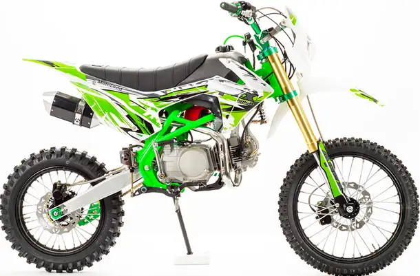 Питбайк motoland apex125 зеленый, фотография 1