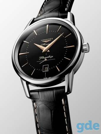 Longines Mens Flagship Heritage Automatic Watch L4.795.3.58.7, фотография 3