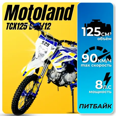 Питбайк Motoland TCX125 E 14/12  фара, фотография 1