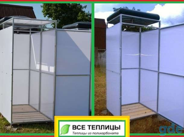 Душ для дачи с тамбуром и без. Бак от 55 до 200 л., фотография 1