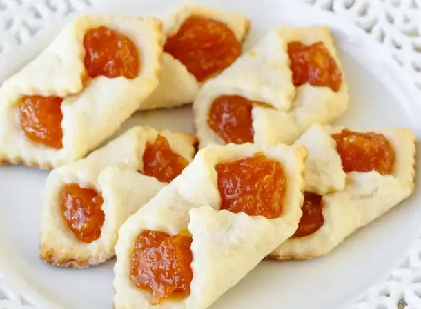 Песочное печенье с курагой и апельсиновым джемом, фотография 1