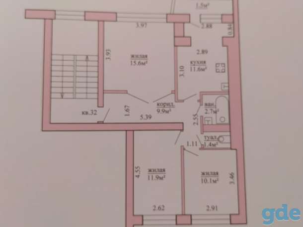 Продам 3-ех комнатную квартиру в Гродно, Бульвар ленинского комсомола, фотография 5