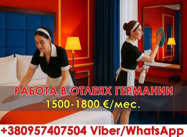 Уборка номеров в гостиницах Германии., фотография 1