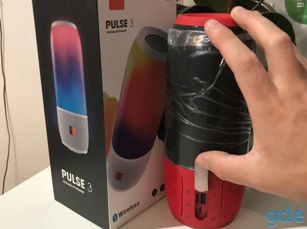 Колонки jbl puls 3 (синяя и красная), фотография 1