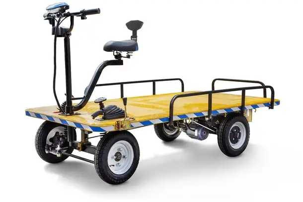 Платформенная тележка электрическая rutrike склад 2000, фотография 1