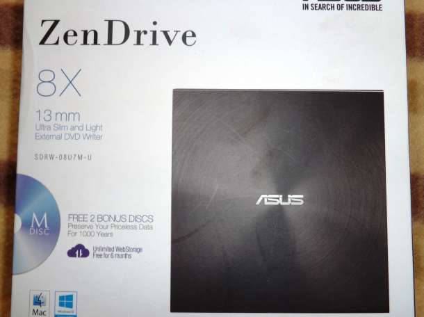 Внешний записывающий DVD-привод Asus ZenDrive U7M, фотография 3