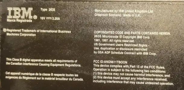 ноутбук IBM ThinkPad Type 2635, фотография 2