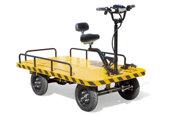 Платформенная тележка электрическая rutrike склад 1750, фотография 1