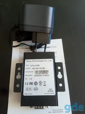 Преобразователь интерфейса MOXA NPort-5150 RS-232/422/485 в Ethernet, фотография 3