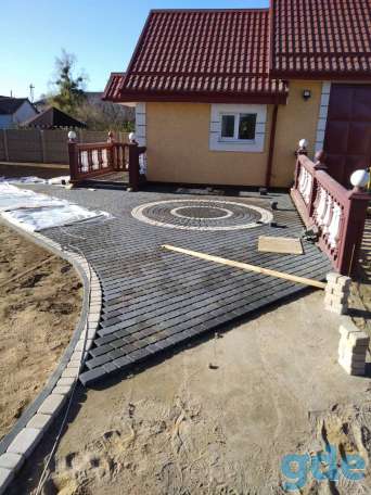 Укладка тротуарной плитки, фотография 4