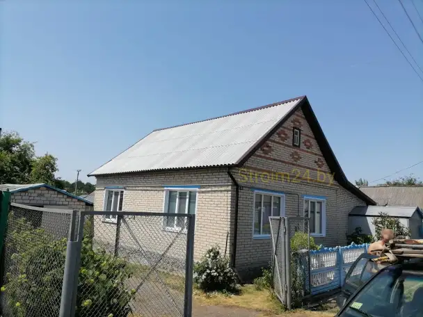 Кровля крыши шифером, фотография 2