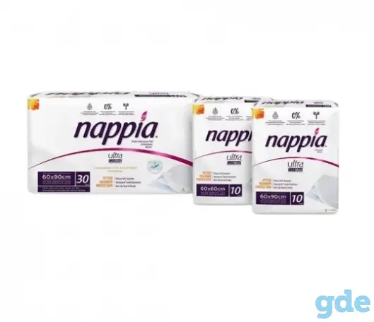 Пеленки одноразовые впитывающие Nappia оптом, фотография 1