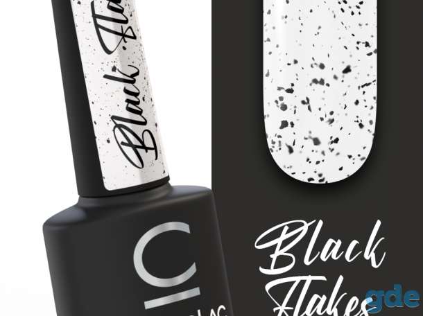 Финишное матовое покрытие с черными хлопьями Black Flakes Cosmo, фотография 1
