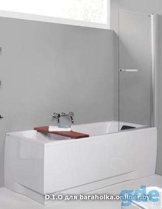 Шторка на ванну Sanplast Prestige III KW/PRIII-80-S sbW0 (прозрачные стекла), фотография 1