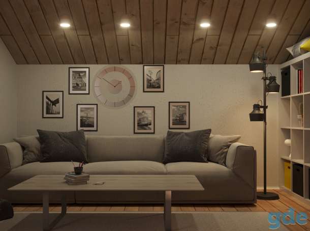 3D визуализация интерьера по вашему чертежу.  Работаю в 3Ds Max и corona render.  Цена 9 руб. кв/м. Две картинки входят, фотография 13
