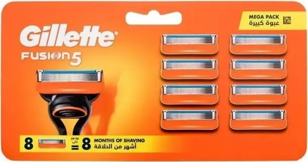 Сменные кассеты для бритья gillette fusion5 (8 шт), фотография 1