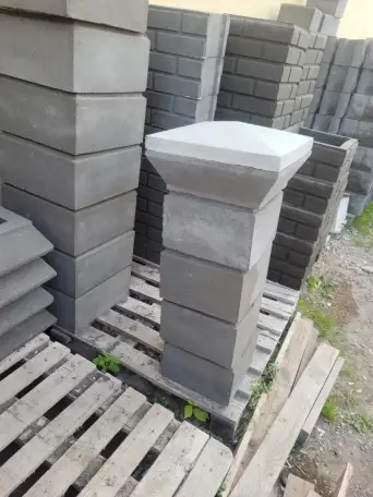 Блоки для забора Гладкий с фаской, фотография 9
