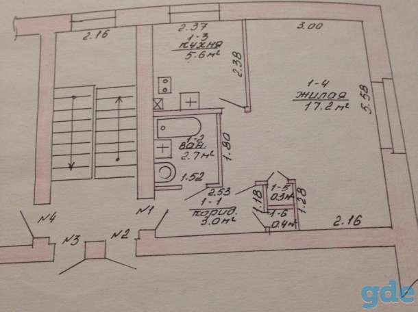 Продам 1 комнатную квартиру в центре, Ленина 9, фотография 1