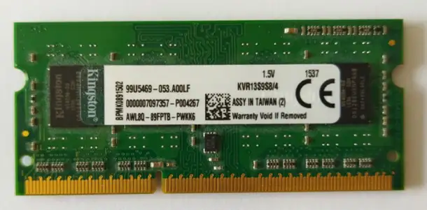 Оперативная память KVR13S9S84 1.5V для ноутбука, фотография 1