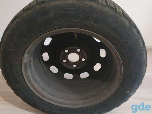 Б/у Резина Белшина Бел-81 195/65R15 91S о штампованными  дисками 4 шт. 15 6.0J 5x100 ET-38 DIA-57.1, фотография 1