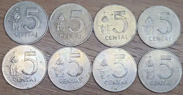 1, 2, 5 центов 1991 (Centai) Литва, фотография 7