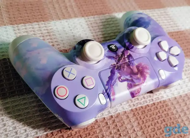 Геймпад DualShock PS4 с принтом Horizon Джойстик, фотография 2