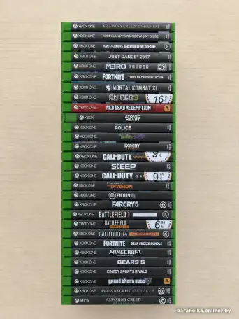 Xbox One  Kinect  4 геймпада  коллекция игр, фотография 2