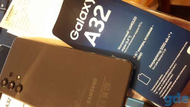 Смартфон Samsung A32 464 6.4 фиолетовый, фотография 1