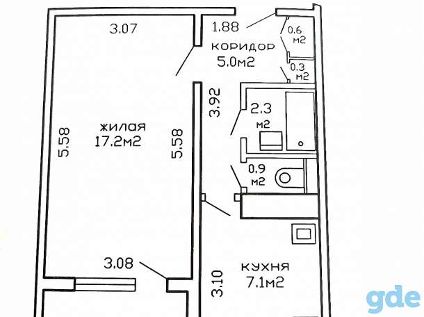 Продам однокомнатную квартиру ка Комаровке, Ул. Куйбышева, 75, фотография 8