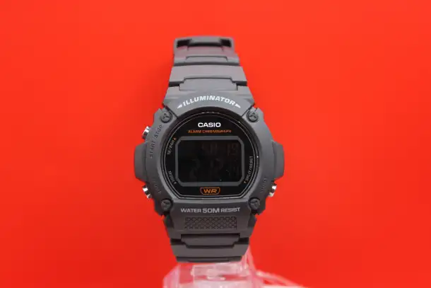 Японские наручные часы Casio Collection W-219H-8BVEF с хронографом, фотография 1