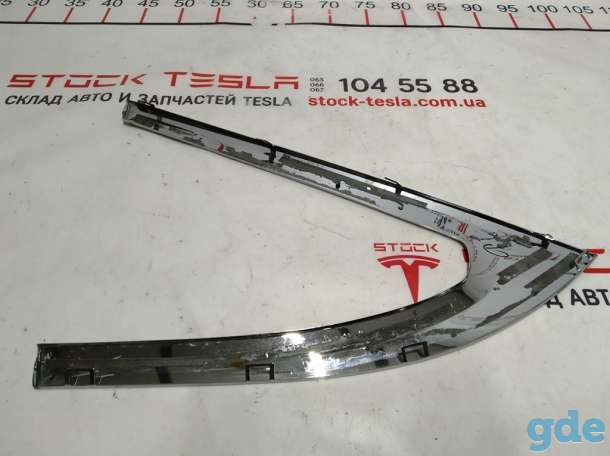 Зап. части для авто Tesla. Молдинг хром стекла крыла заднего правого (форточки) Tesla model XFX, фотография 2