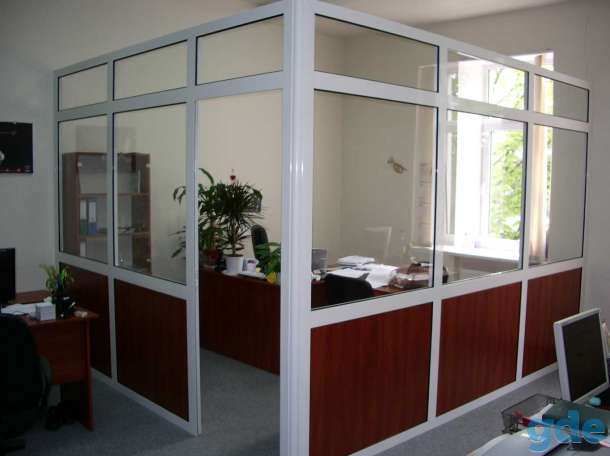 Алюминиевые перегородки офисные, фотография 1