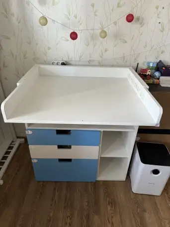 Пеленальный столик с 3 ящиками IKEA, фотография 1