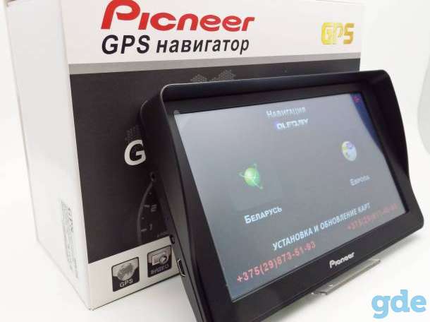 GPS-навигатор Pioneer PM-710HD 256Mb, навигатор с козырьком для машины, фотография 6