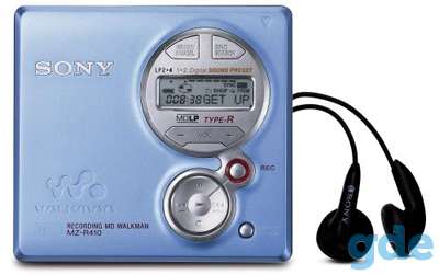 Плеер записывающий MD мини-диски Sony WALKMAN MZ-R410, фотография 1
