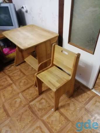 Парта деревянная. Экологически чистый продукт, фотография 1
