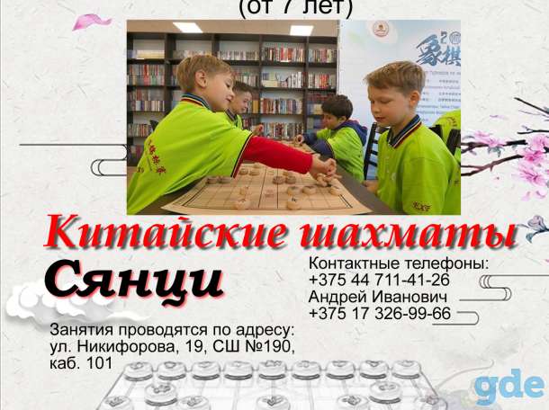 Обучение детей китайским шахматам. Набор в группы обучения детей от 6 лет, фотография 1