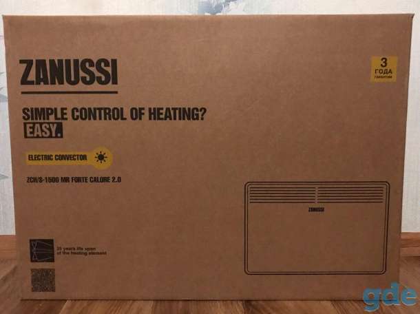 Продам 2 новых конвекторв обогреватель Zanussi, фотография 1