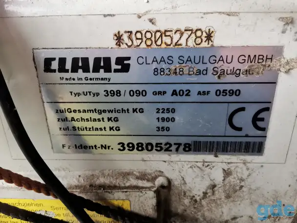 Грабли-ворошилки валкообразователь / Claas Liner 1550 Twin Profil, фотография 1