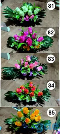 Композиции из искусственных цветов., фотография 1