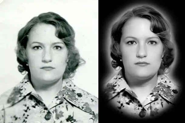 Ретушь фото на памятник или медальон, фотография 3
